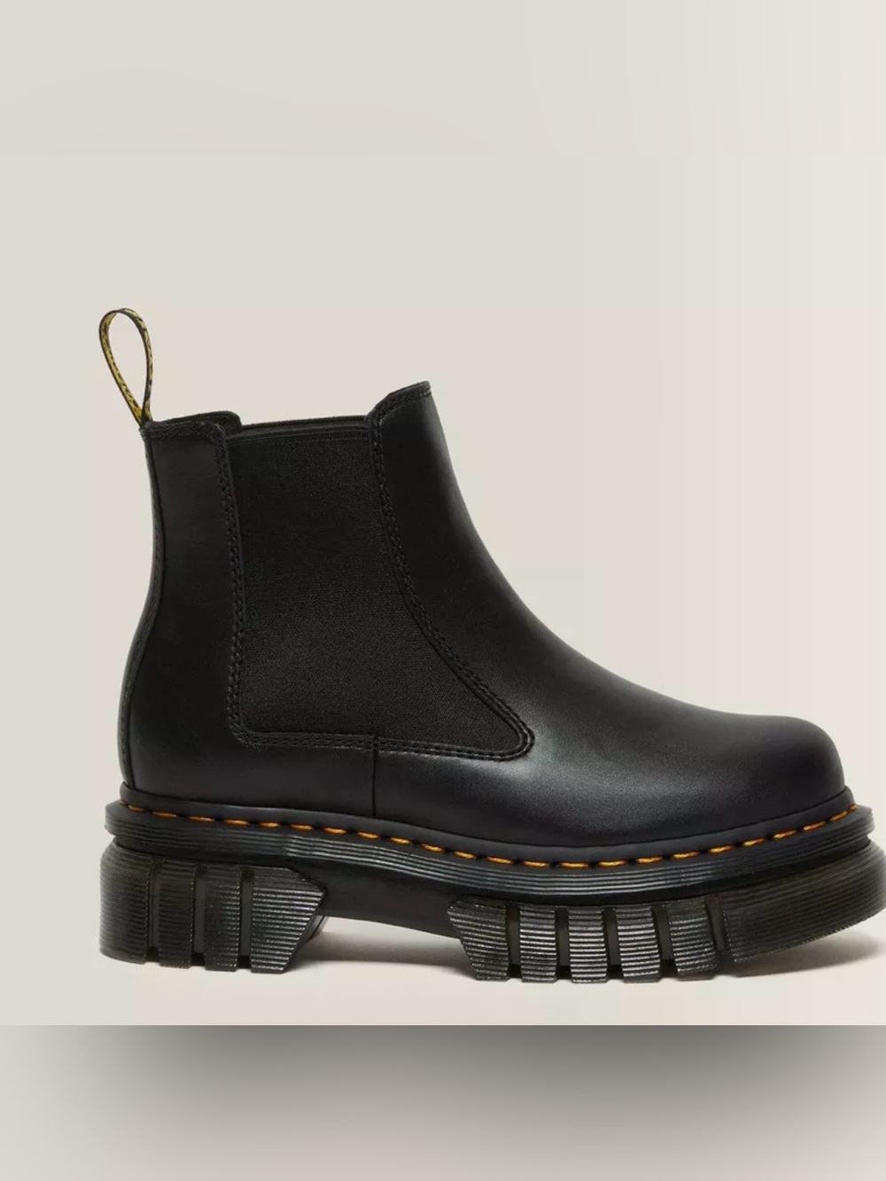 Dr. Martens AUDRICK NAPPA LEATHER PLATFORM CHELSEA BOOTS